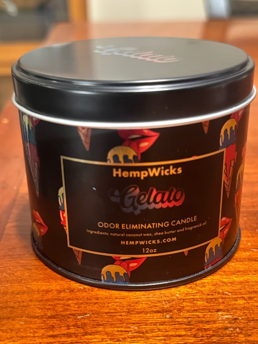 HempWicks Gelato Odor Eliminating Candle